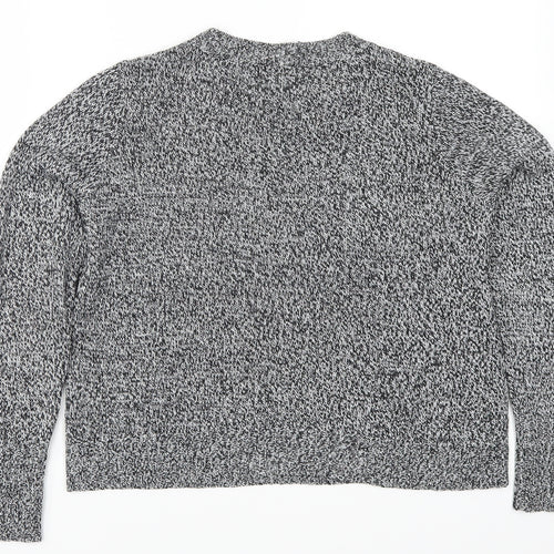 H&M Womens Grey  Knit Pullover Jumper Size S