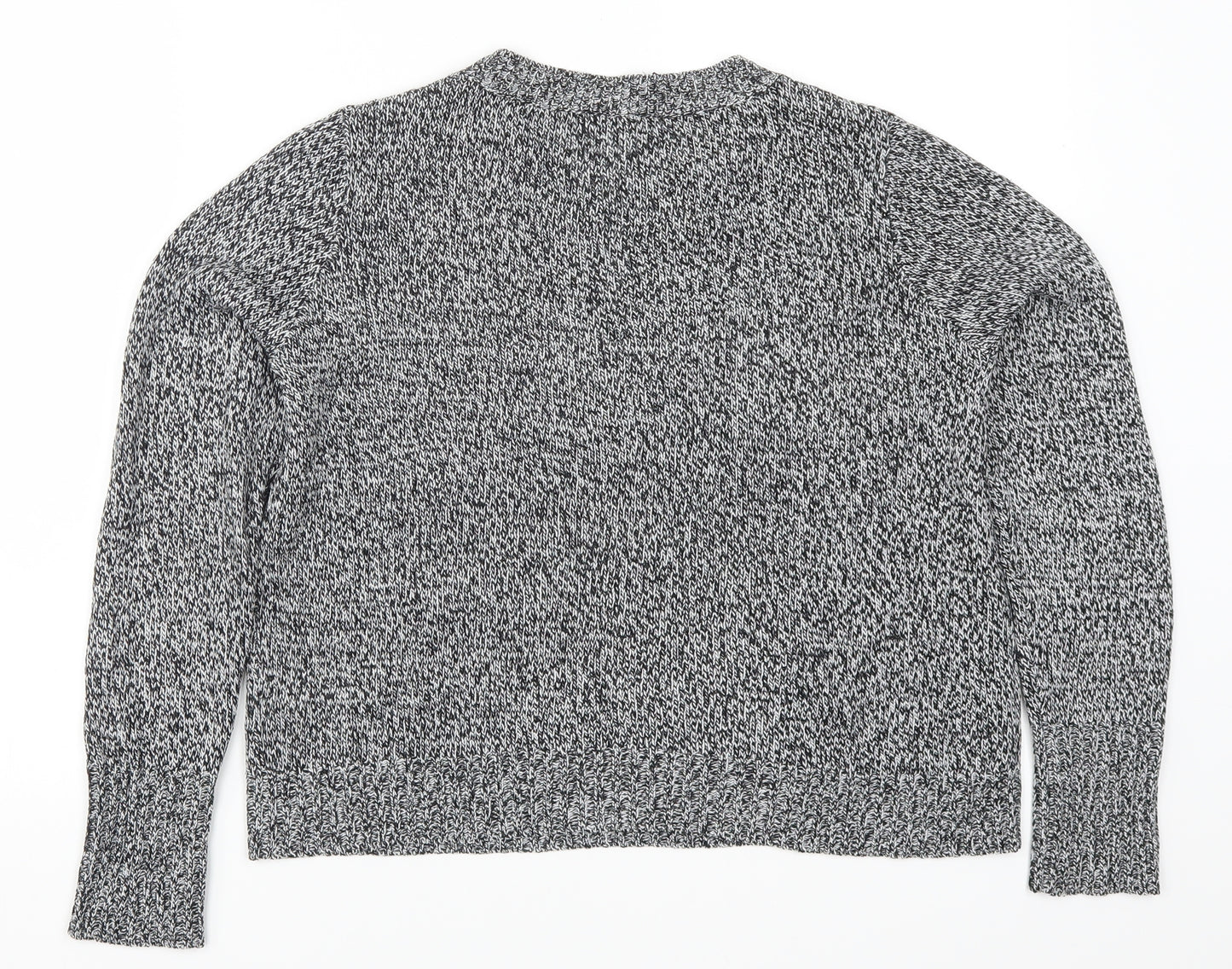 H&M Womens Grey  Knit Pullover Jumper Size S