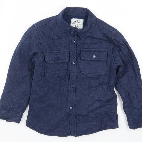 Primark Boys Blue   Basic Button-Up Size 5-6 Years