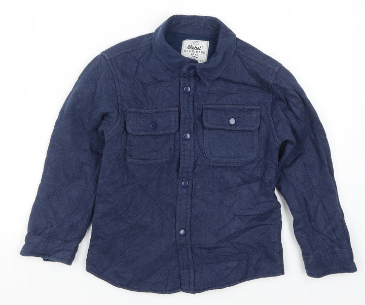 Primark Boys Blue   Basic Button-Up Size 5-6 Years