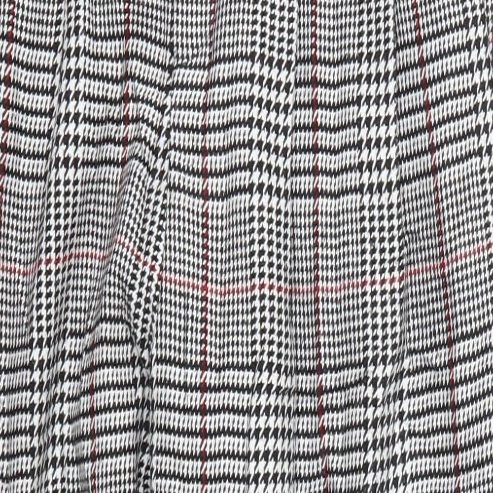 Bershka Womens Grey Houndstooth  Trousers  Size 10 L24 in