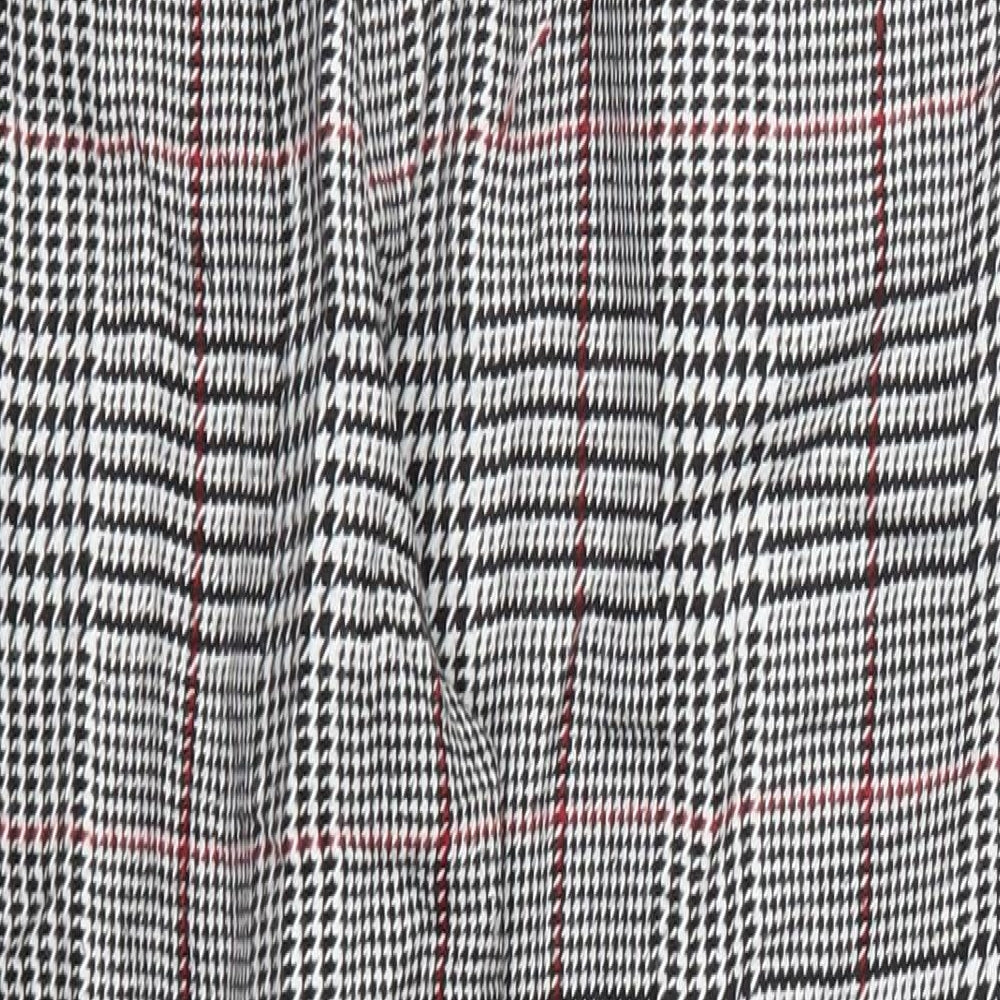 Bershka Womens Grey Houndstooth  Trousers  Size 10 L24 in