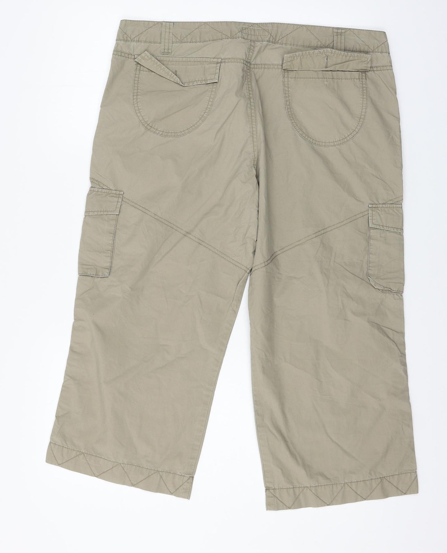 Cherokee Womens Grey   Cropped Trousers Size 16 L21 in