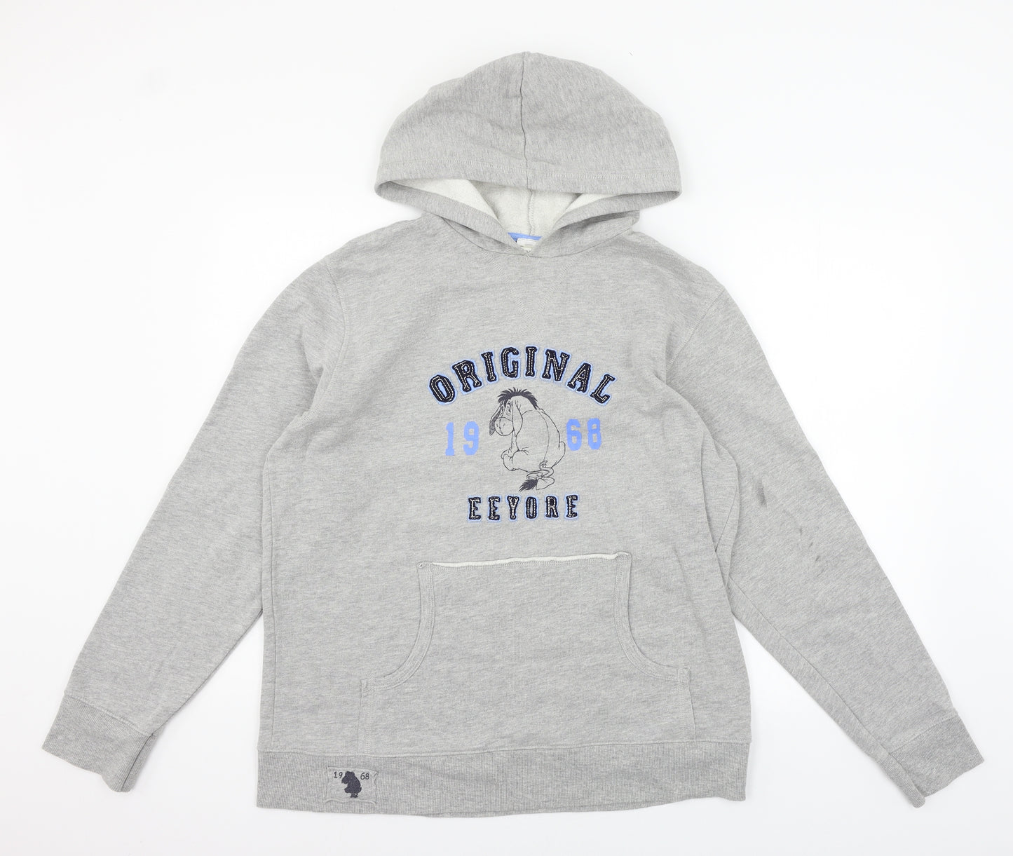 Disney Womens Grey  Jersey Pullover Hoodie Size L  - Eeyore