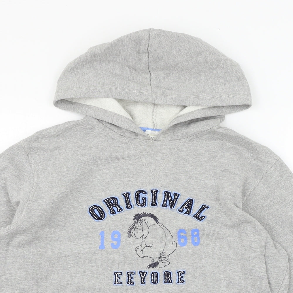 Disney Womens Grey  Jersey Pullover Hoodie Size L  - Eeyore