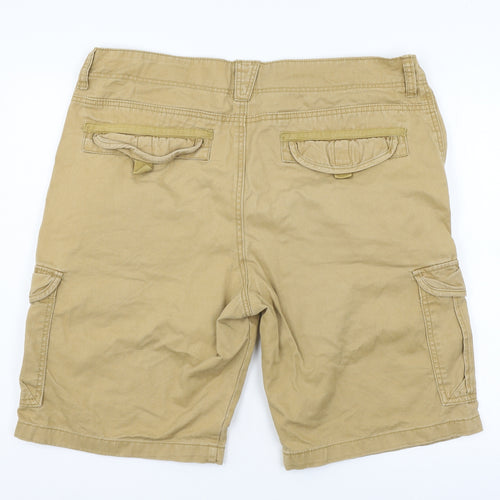 Union Blues Mens Beige   Bermuda Shorts Size 38 in