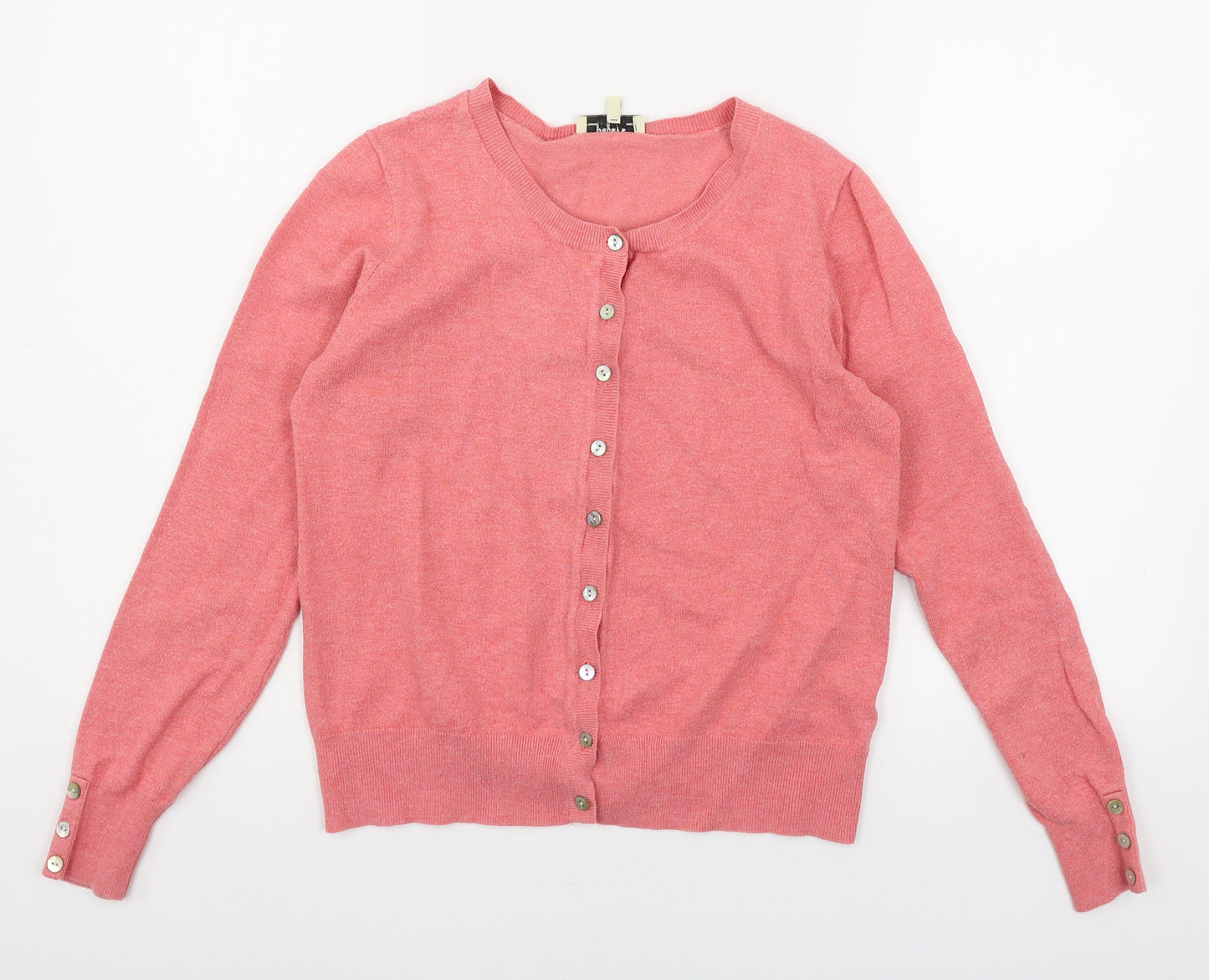 Papaya Womens Pink  Knit Cardigan Jumper Size 14