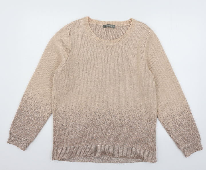 Oasis Womens Pink Knit Pullover Jumper Size M