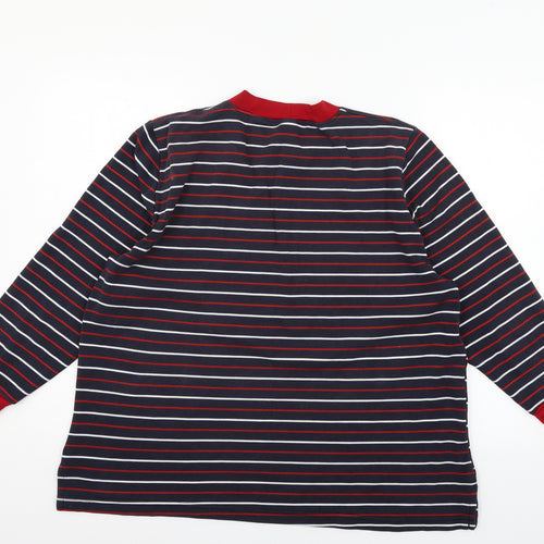 Preworn Womens Blue Striped Jersey Top Pyjama Top Size 22