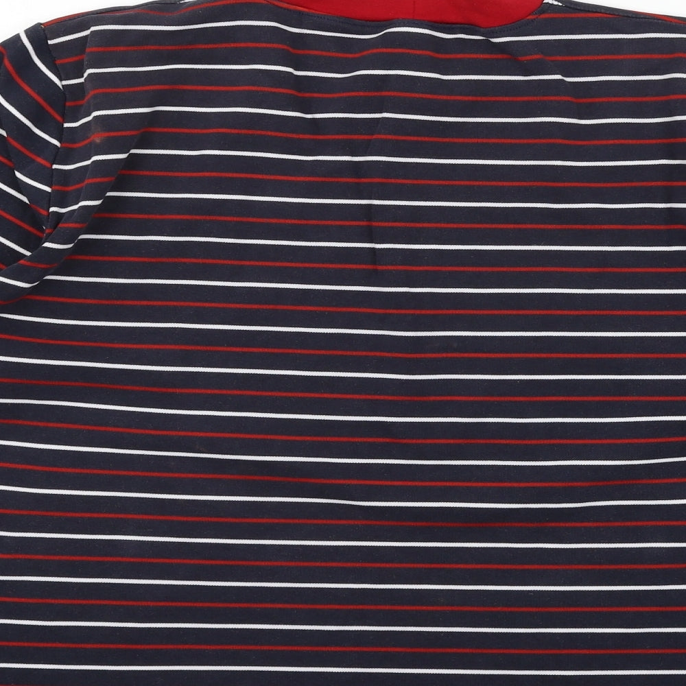 Preworn Womens Blue Striped Jersey Top Pyjama Top Size 22