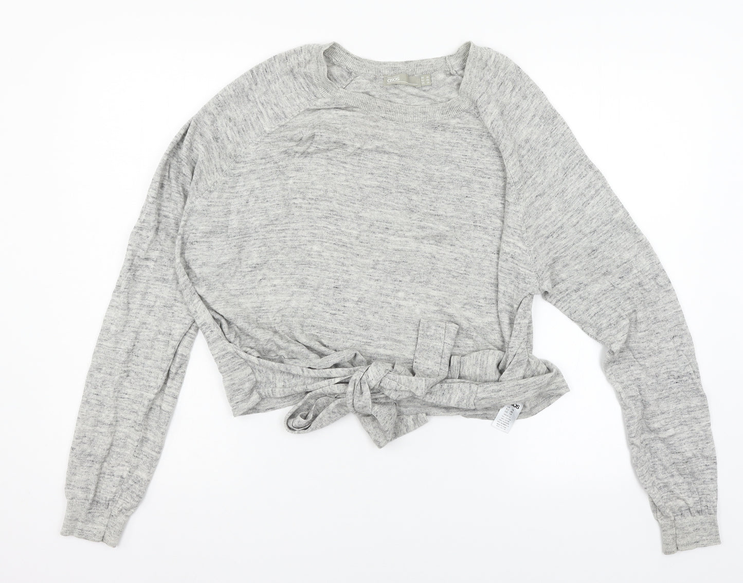 ASOS Womens Grey  Knit Pullover Jumper Size 18  - Knot detail