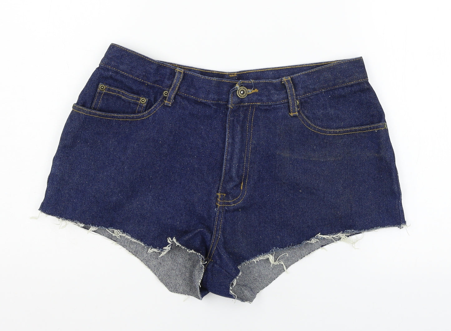 Jeans & co Womens Blue  Denim Hot Pants Shorts Size 12