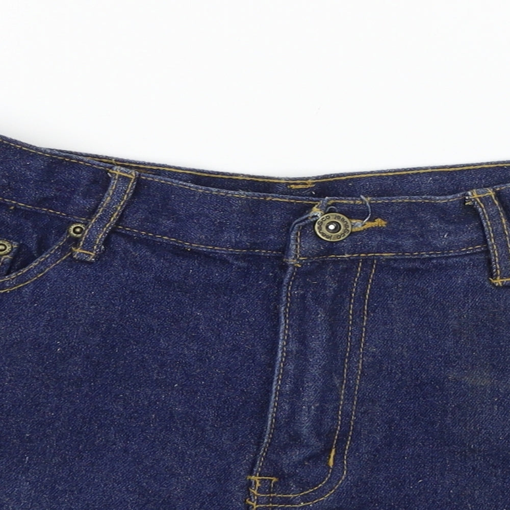 Jeans & co Womens Blue  Denim Hot Pants Shorts Size 12