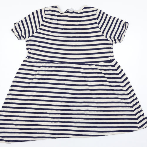Atmosphere Womens Ivory Striped Jersey Skater Dress  Size 18