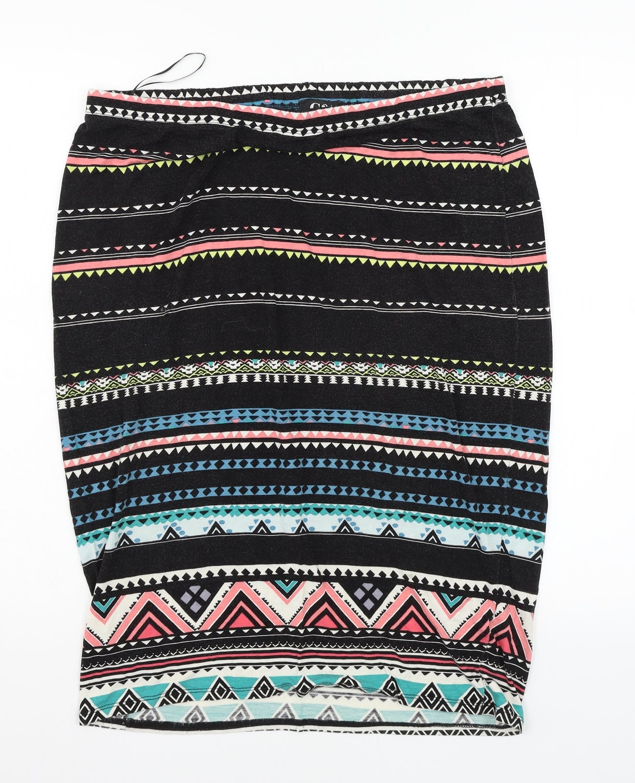 George Womens Black Striped Jersey Straight & Pencil Skirt Size 16