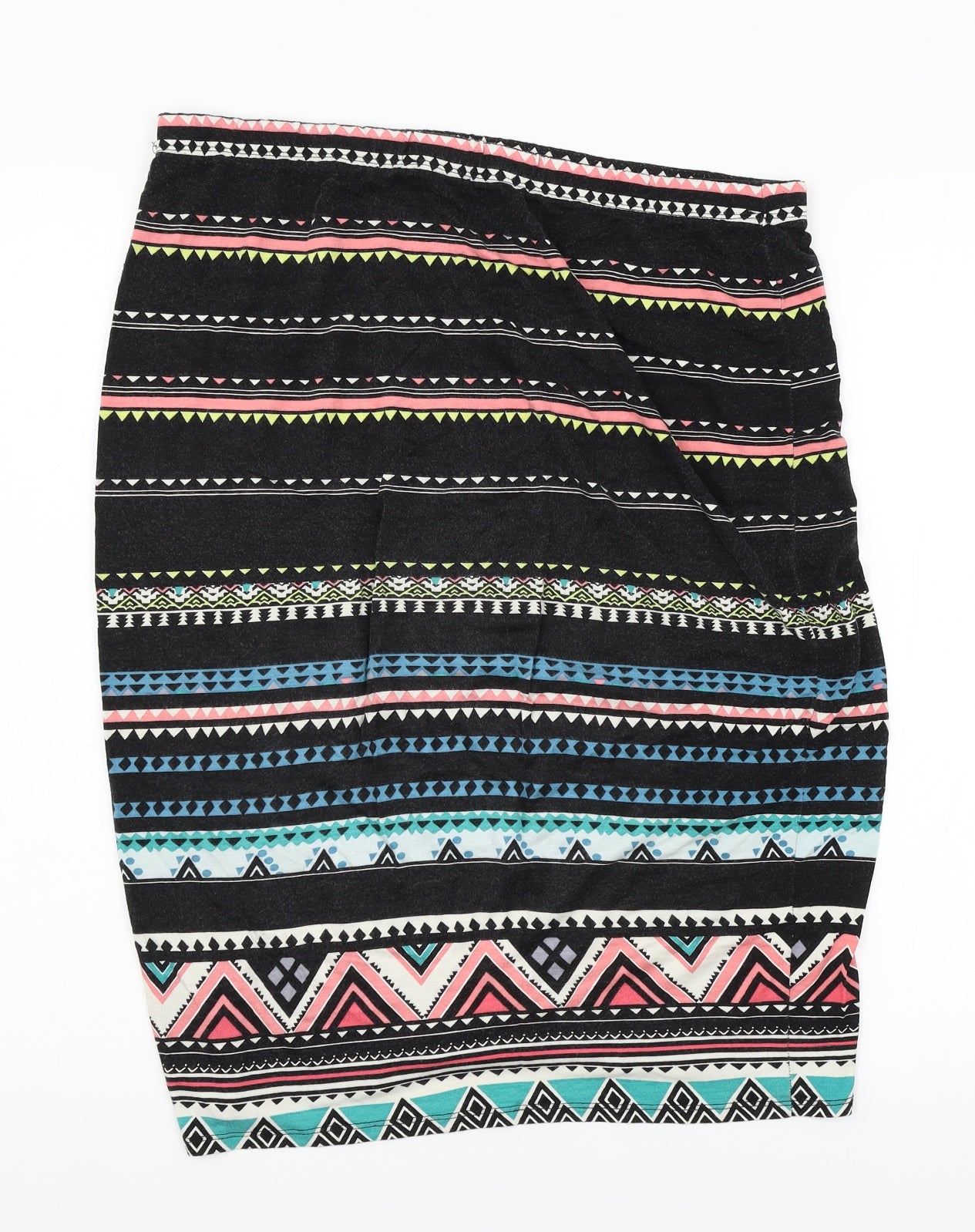 George Womens Black Striped Jersey Straight & Pencil Skirt Size 16