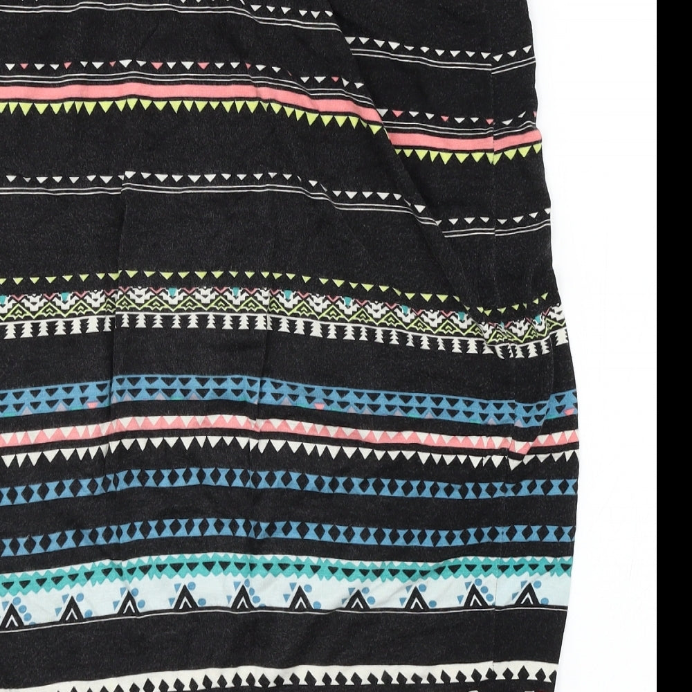 George Womens Black Striped Jersey Straight & Pencil Skirt Size 16