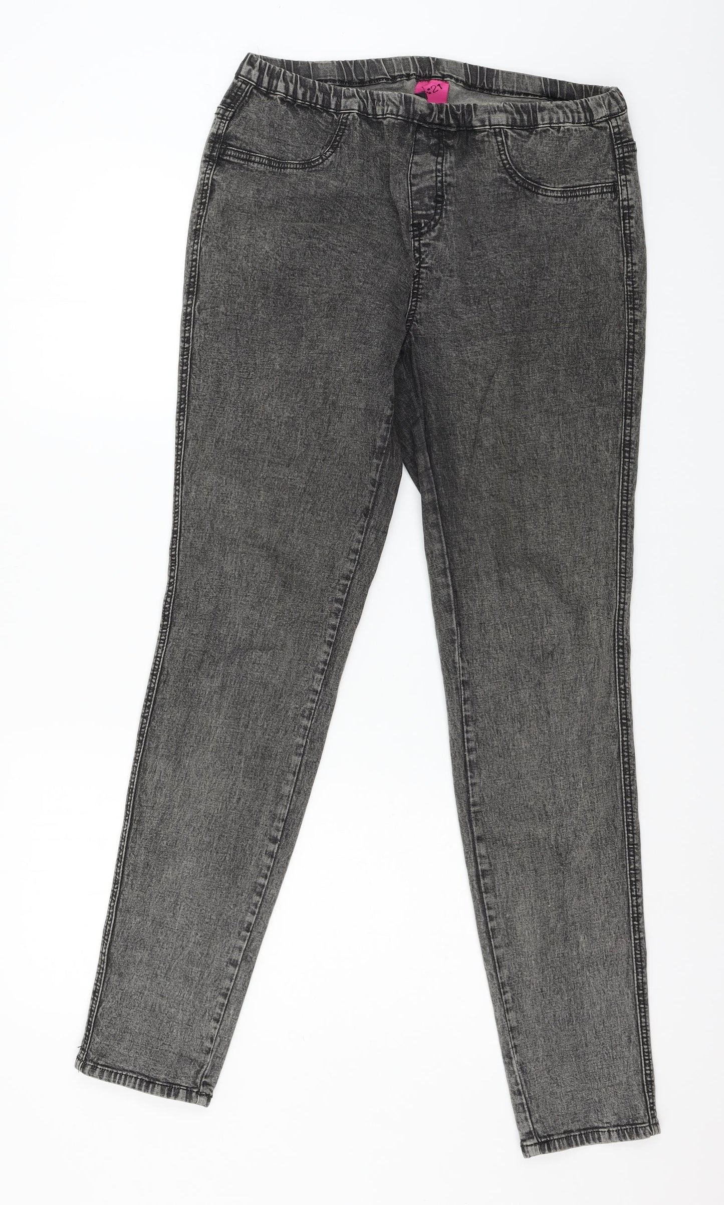 George Womens Grey  Denim Skinny Jeans Size 14 L30 in