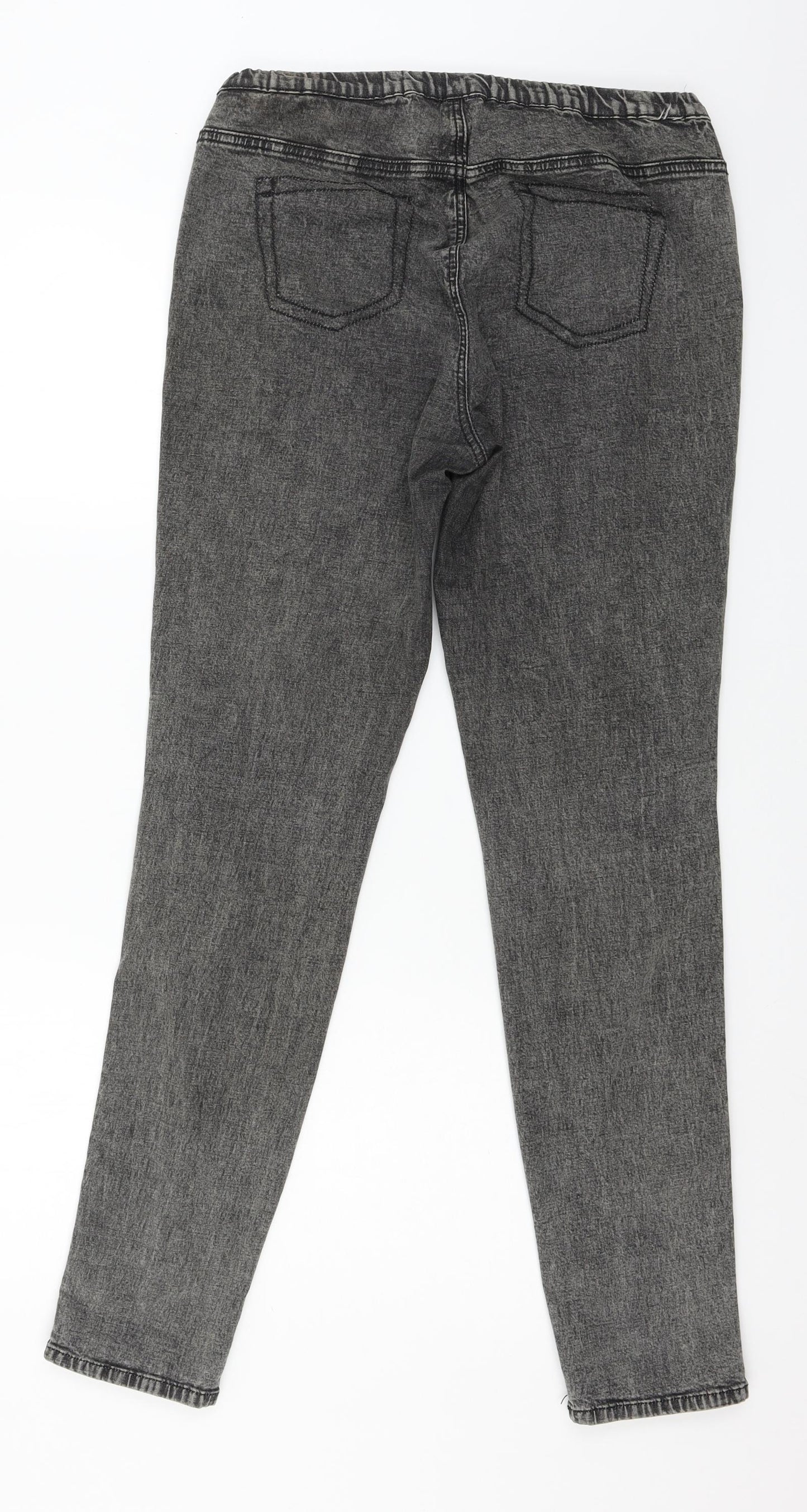 George Womens Grey  Denim Skinny Jeans Size 14 L30 in