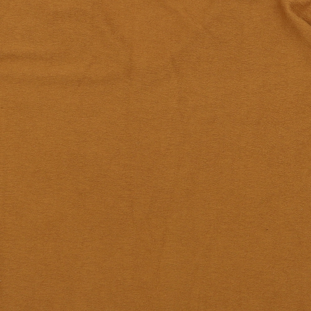 New Look Womens Brown  Jersey Basic T-Shirt Size L