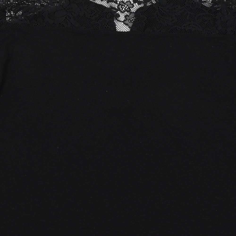 George Womens Black  Jersey Basic T-Shirt Size 20