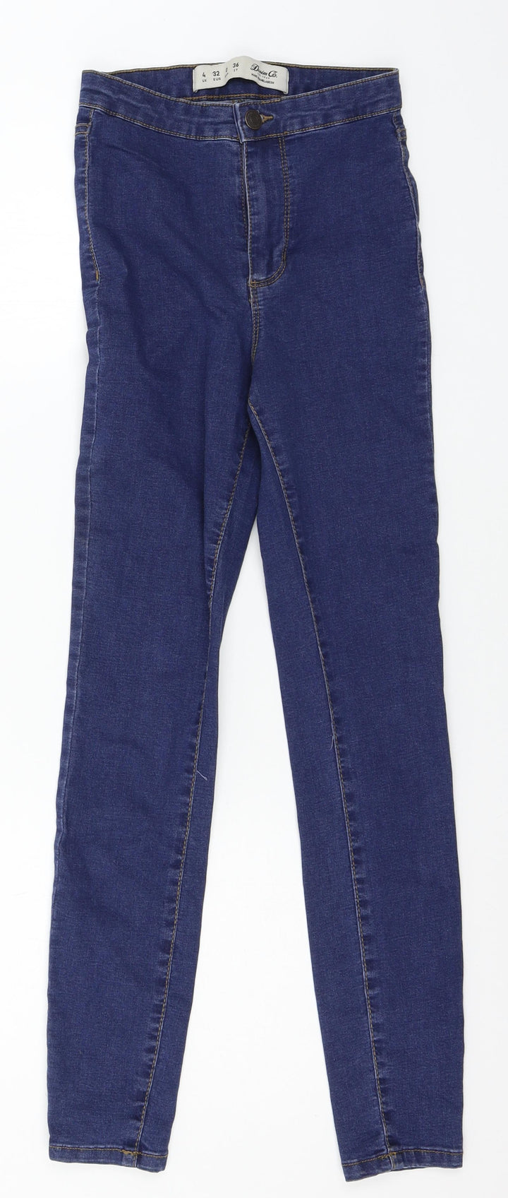 Denim & Co. Womens Blue Denim Skinny Jeans Size 4 L26 in