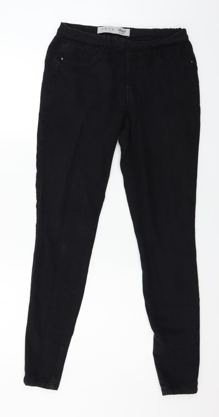 Denim & Co. Womens Black Denim Skinny Jeans Size 10 L29 in