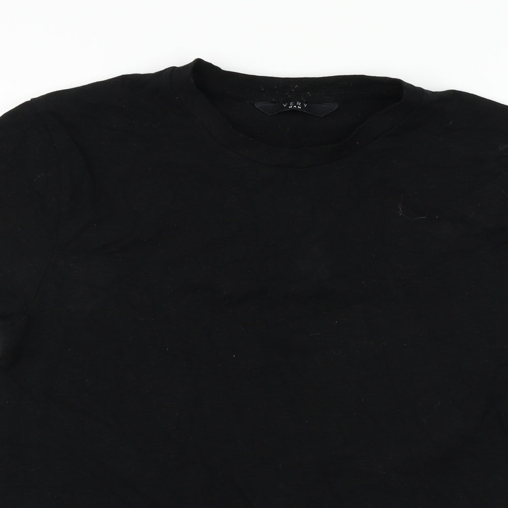 Very Mens Black  Jersey  T-Shirt Size L