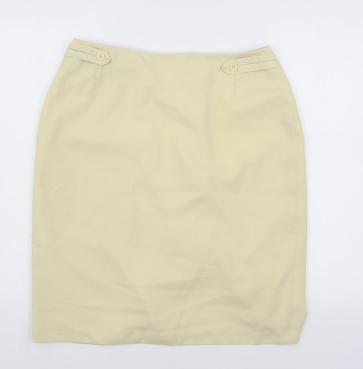 Paul Seperates Womens Ivory Straight & Pencil Skirt Size 16