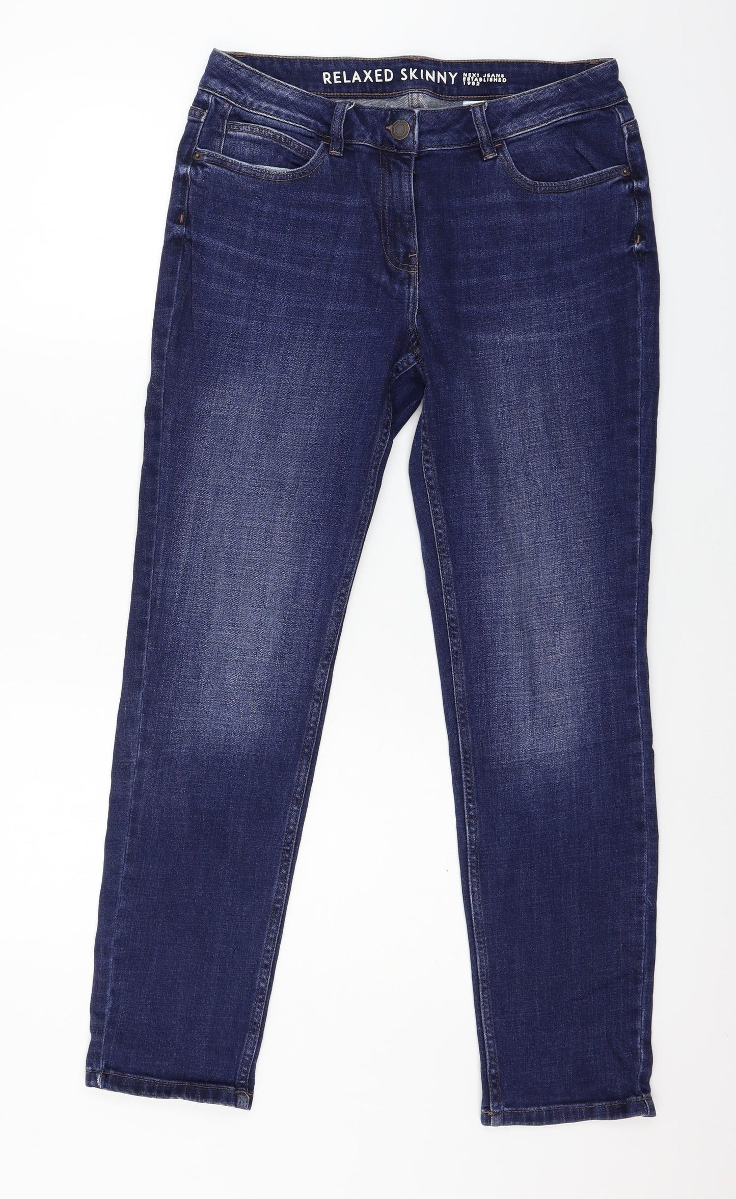 NEXT Womens Blue  Denim Skinny Jeans Size 12 L29 in