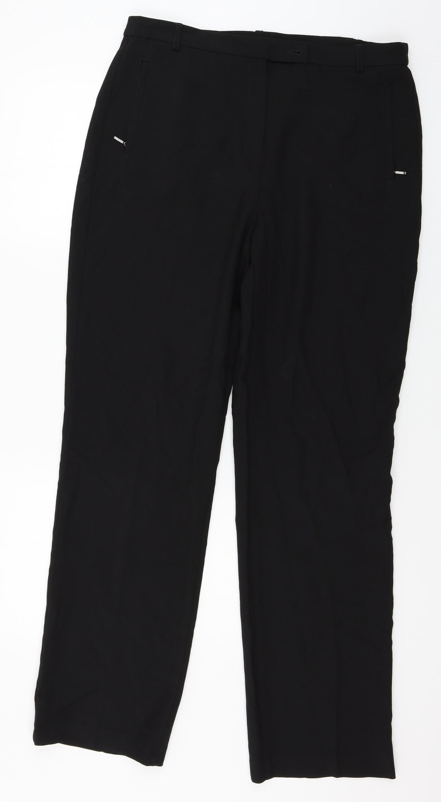 Marks and Spencer Womens Black   Trousers  Size 14 L29 in