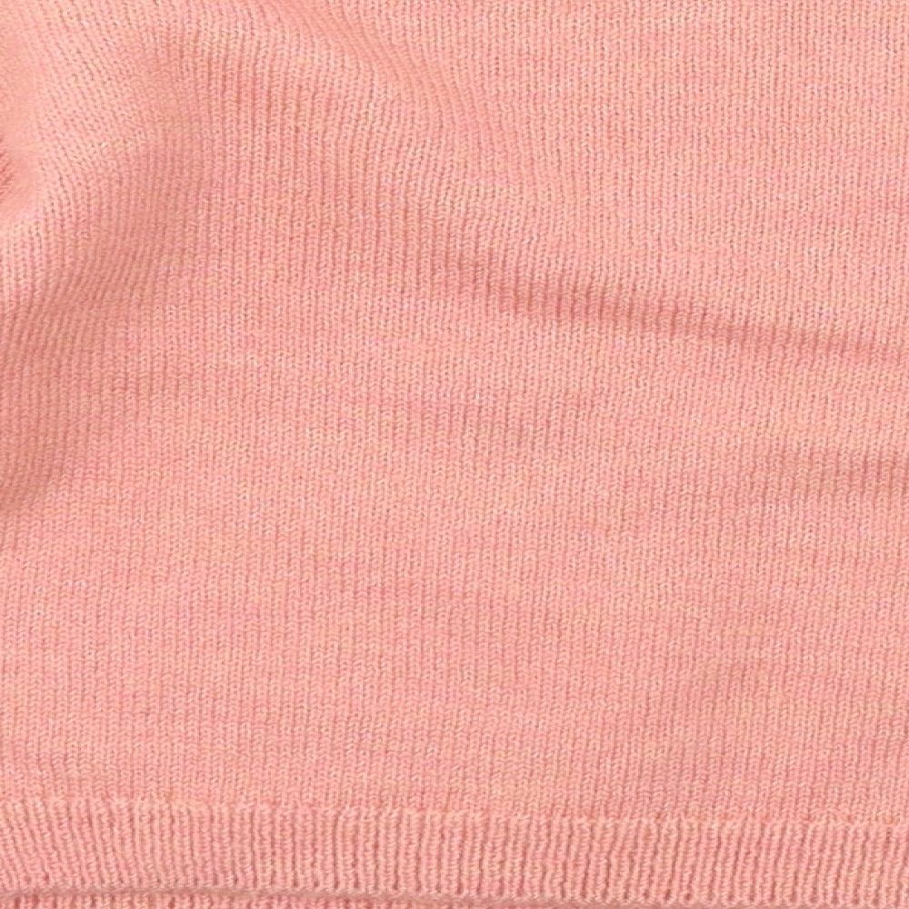 NEXT Girls Pink  Knit Pullover Jumper Size 9 Years  - Love heart
