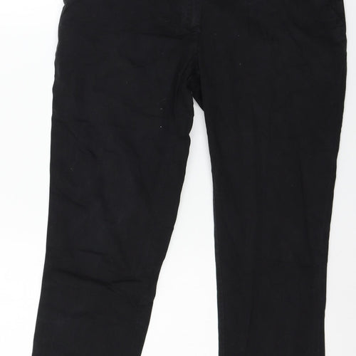 H&M Womens Black   Trousers  Size 10 L25 in