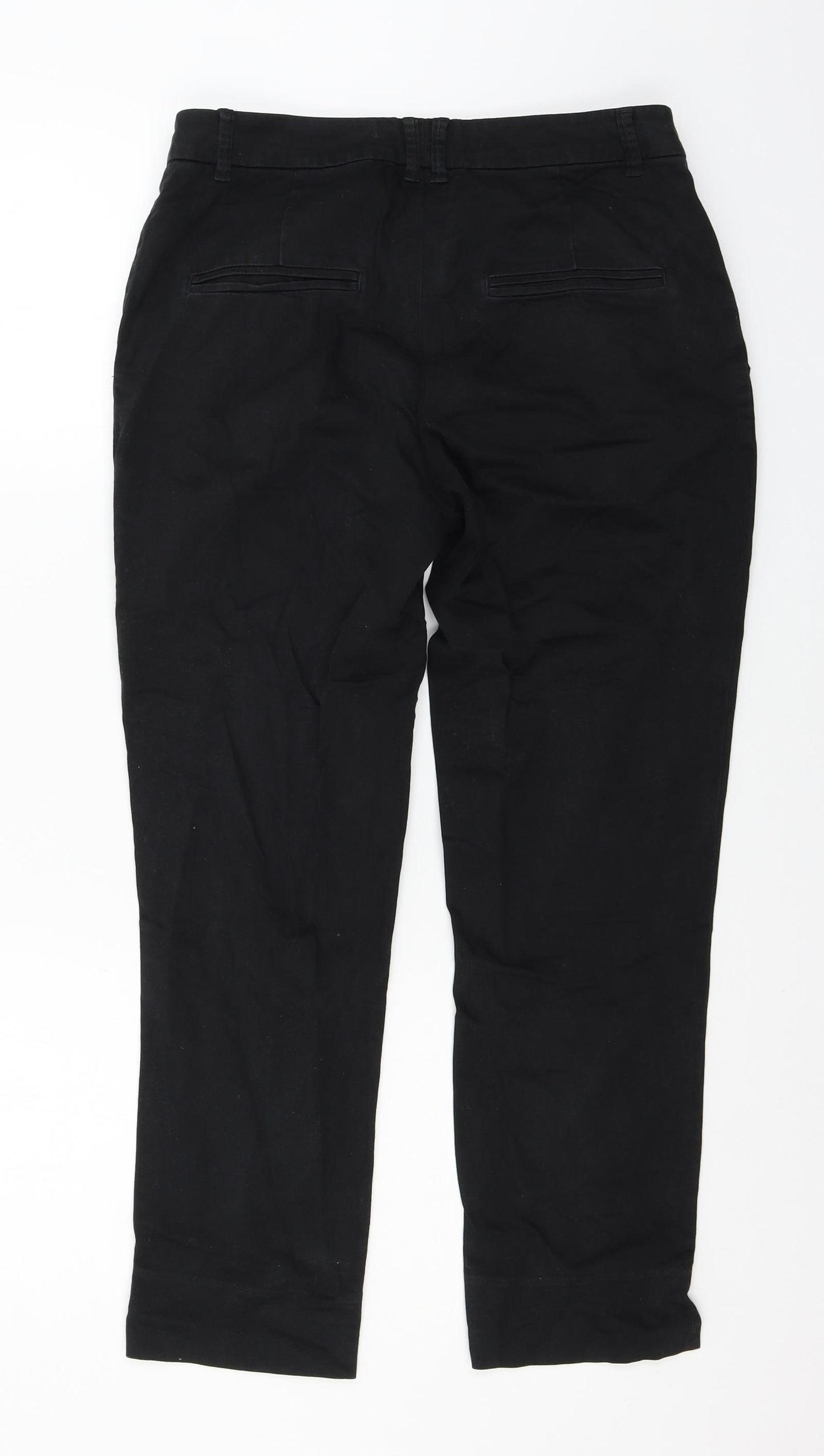 H&M Womens Black   Trousers  Size 10 L25 in