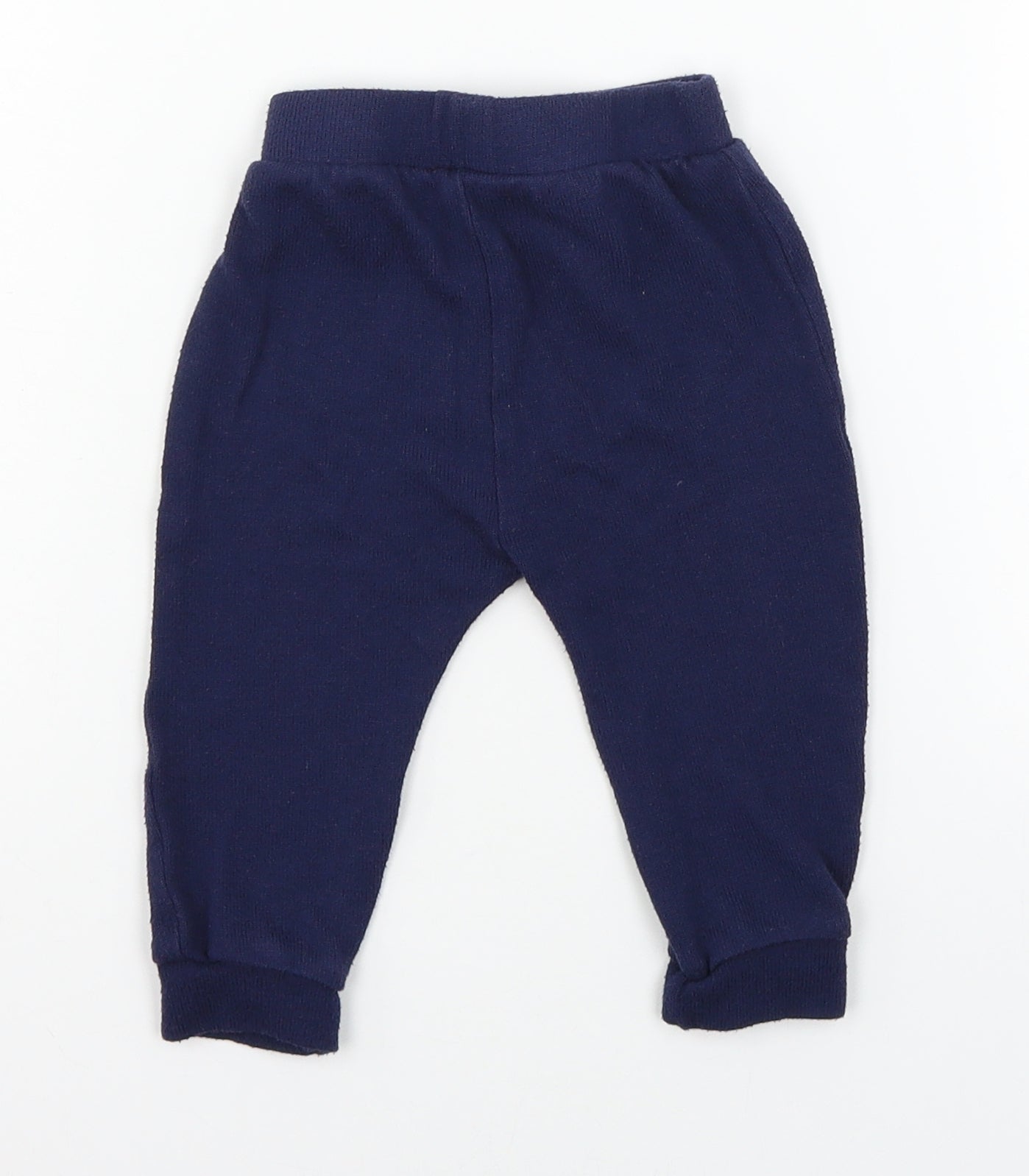 George Baby Blue  Knit Jogger Trousers Size 6-9 Months