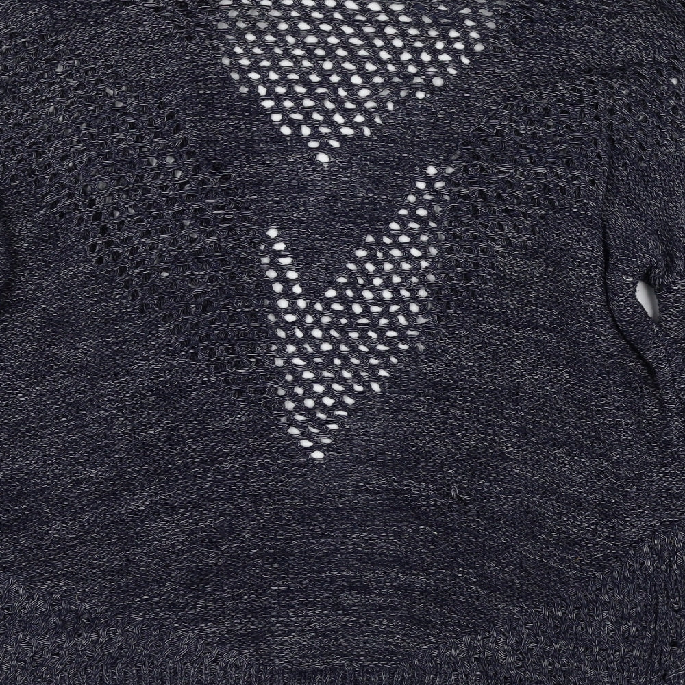 TU Womens Blue  Knit Cardigan Jumper Size 14