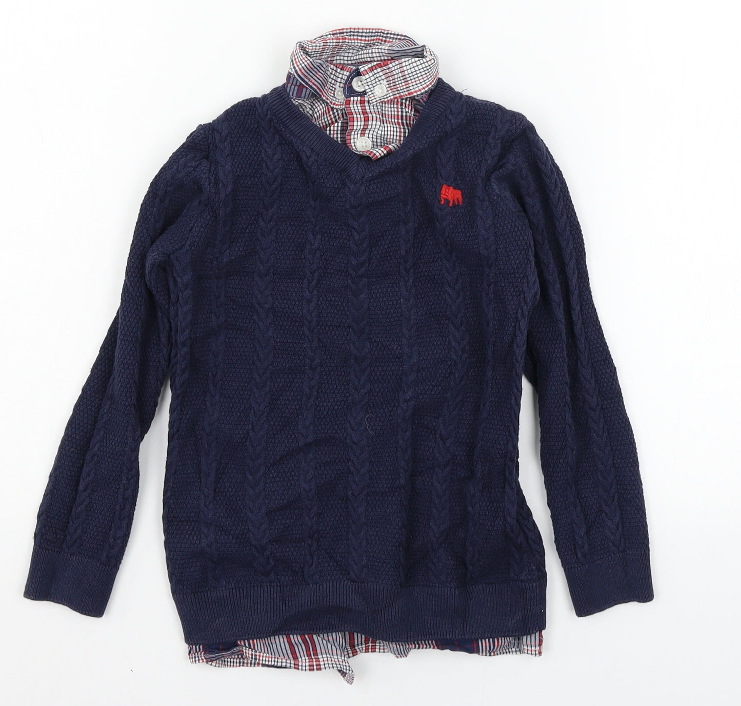 Jasper Conran Boys Blue  Knit Pullover Jumper Size 4-5 Years