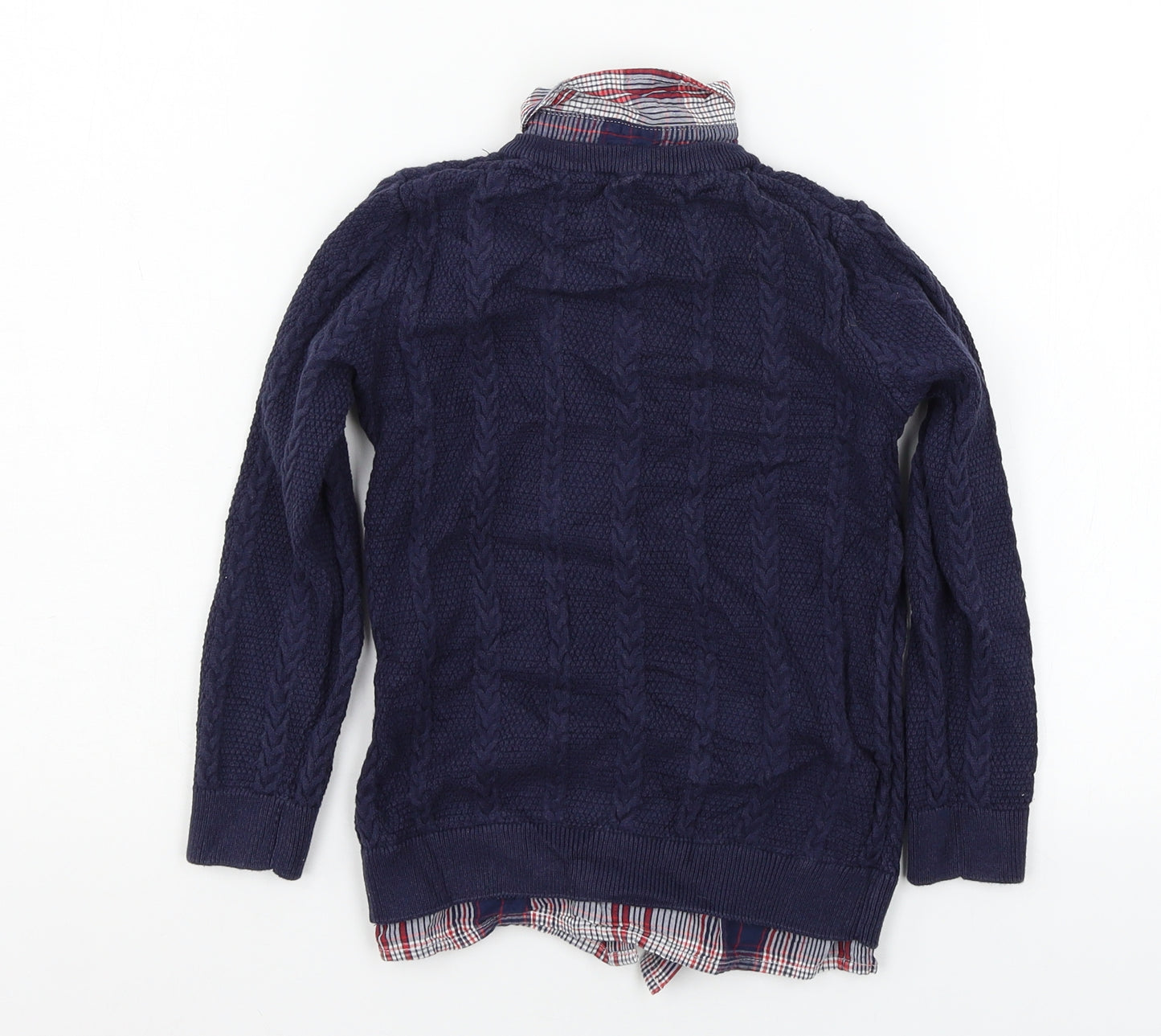 Jasper Conran Boys Blue  Knit Pullover Jumper Size 4-5 Years