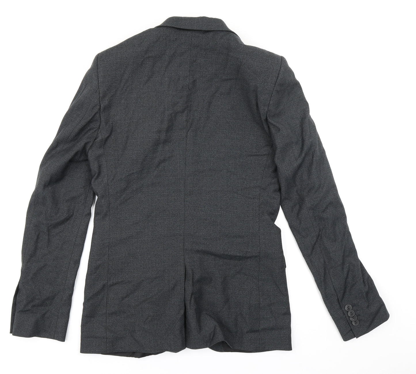 Topman Mens Grey Check  Jacket Blazer Size 38