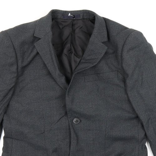 Topman Mens Grey Check  Jacket Blazer Size 38