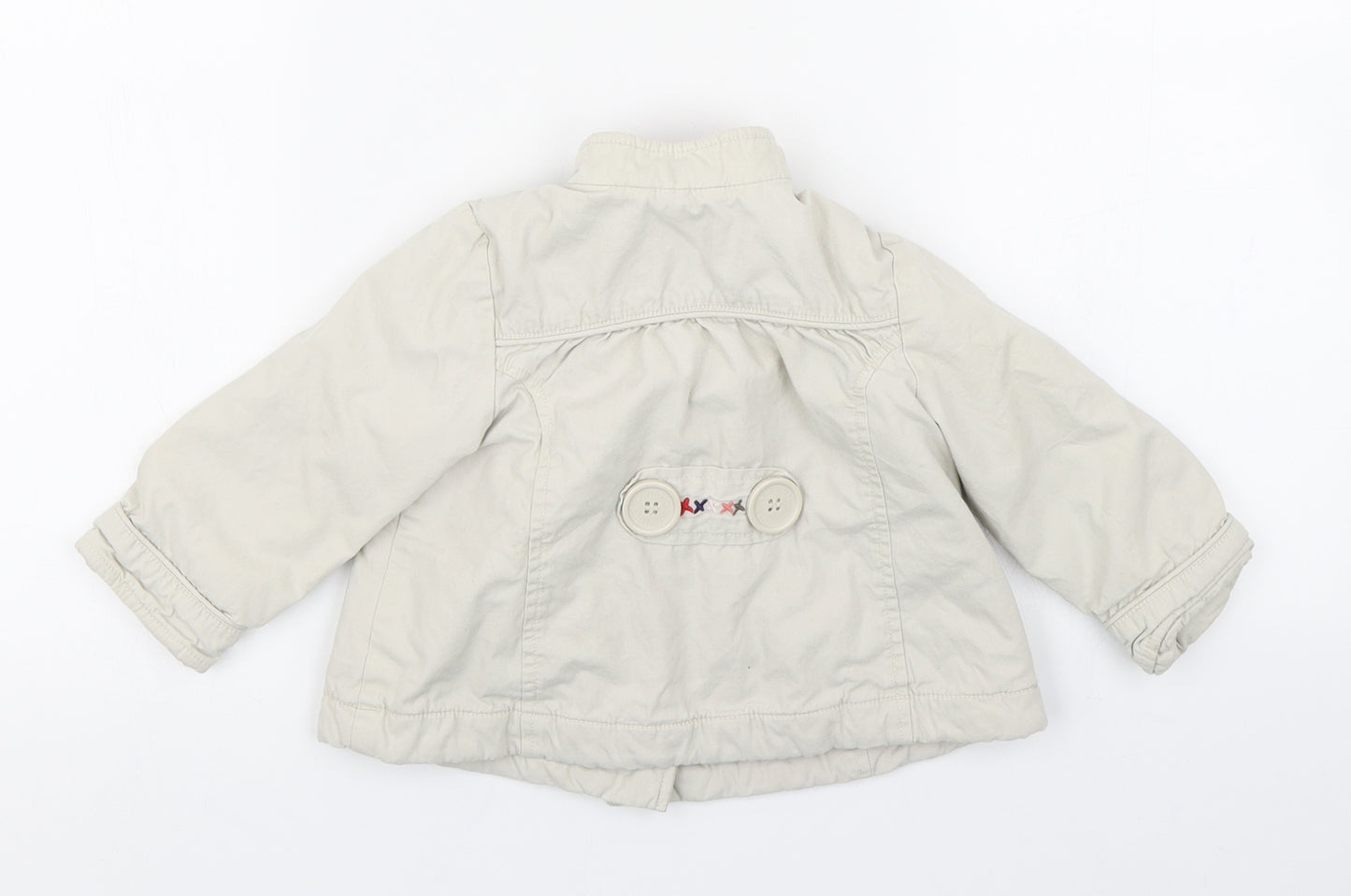 Rocha Little Rocha Girls Beige   Overcoat Coat Size 18-24 Months