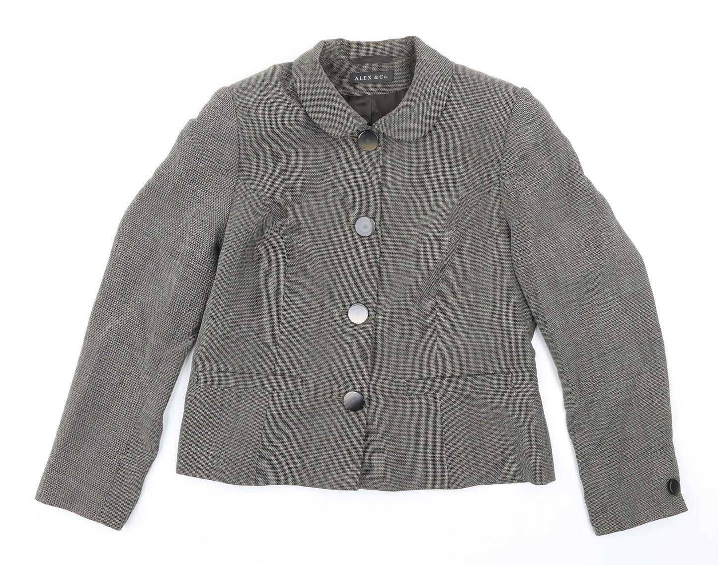 Alex & Co Womens Brown   Jacket Blazer Size 14