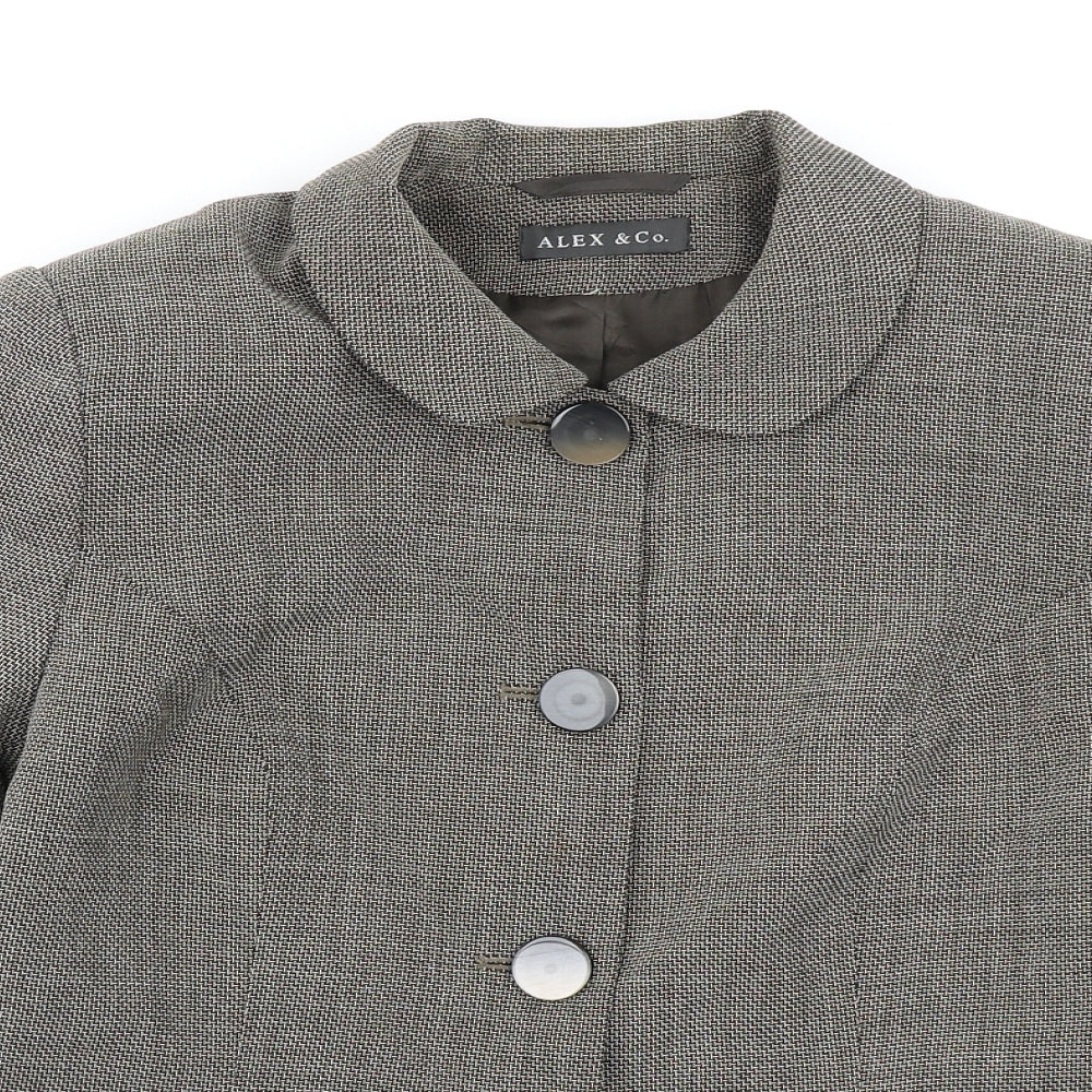 Alex & Co Womens Brown   Jacket Blazer Size 14