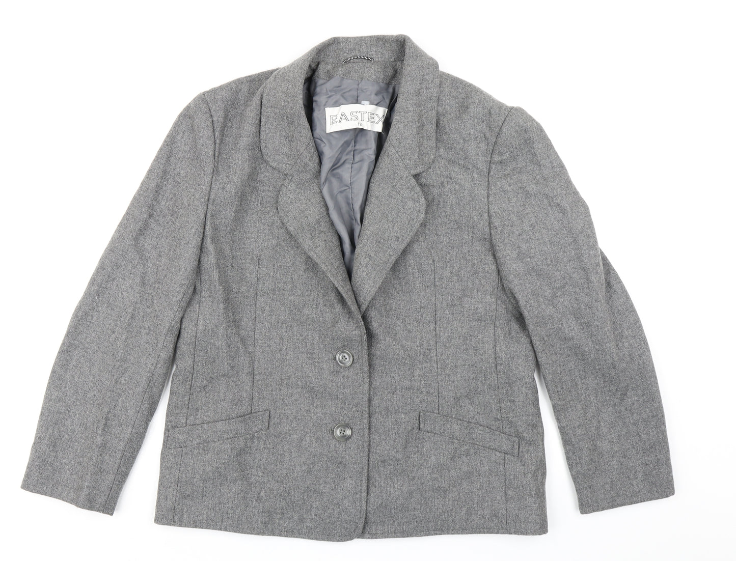 Eastex Womens Grey   Jacket Blazer Size 12