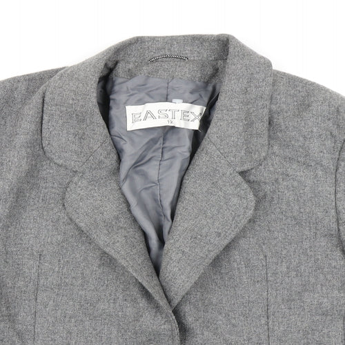 Eastex Womens Grey   Jacket Blazer Size 12