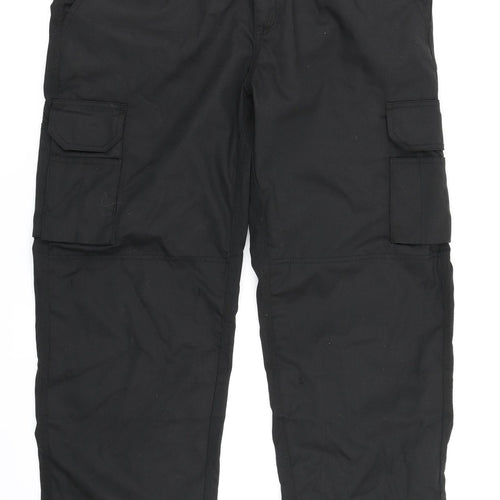 BERTEE Mens Black   Carpenter Trousers Size 36 in L30 in