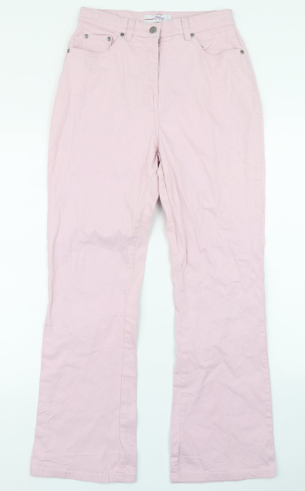 Papaya Womens Pink  Denim Straight Jeans Size 12 L28 in
