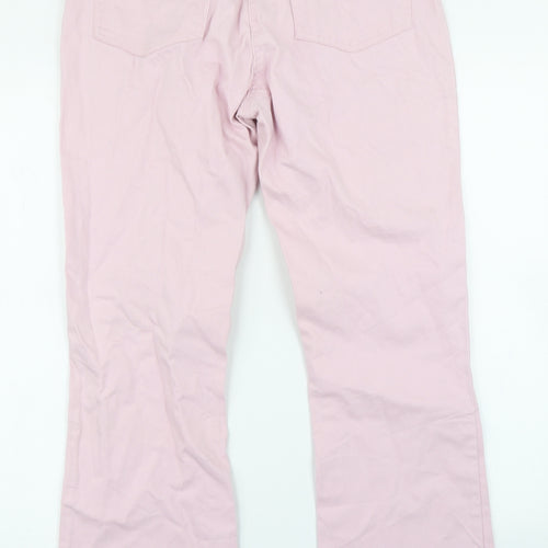 Papaya Womens Pink  Denim Straight Jeans Size 12 L28 in