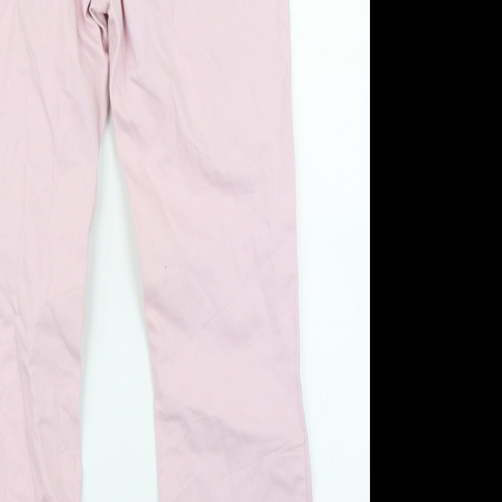 Papaya Womens Pink  Denim Straight Jeans Size 12 L28 in
