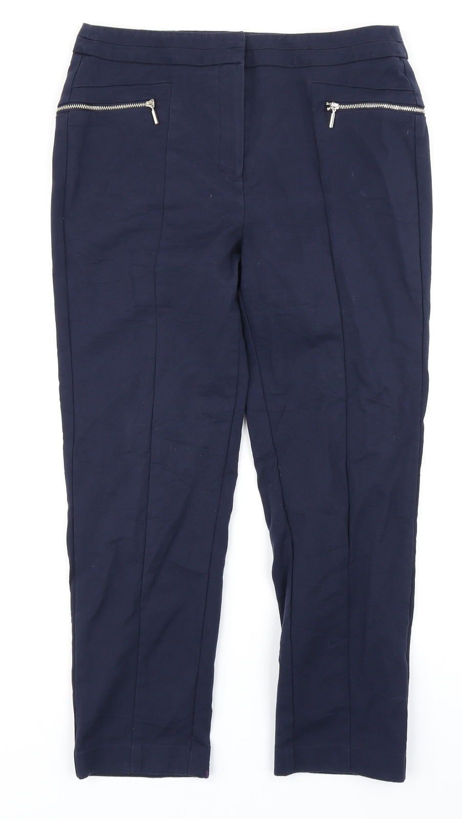 F&F Womens Blue   Trousers  Size 12 L23 in
